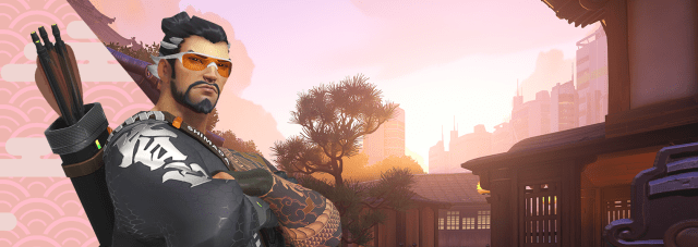 The Kanezaka Hanzo skin as it appears in Overwatch 2.