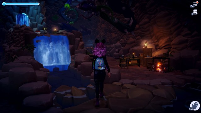 The player running through the Vitalys Mines.
