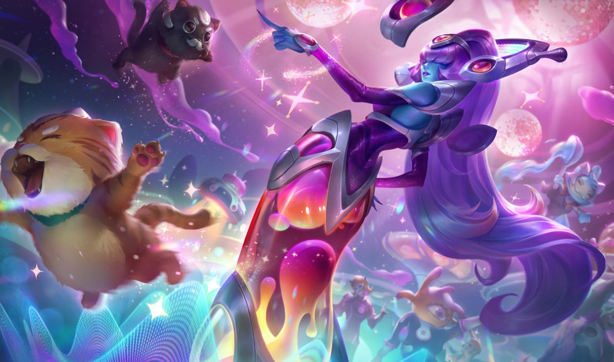 Lissandra's Space Groove splash art in League of Legends