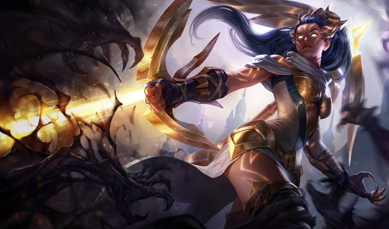 League of Legends champion Vayne's Arclight skin.