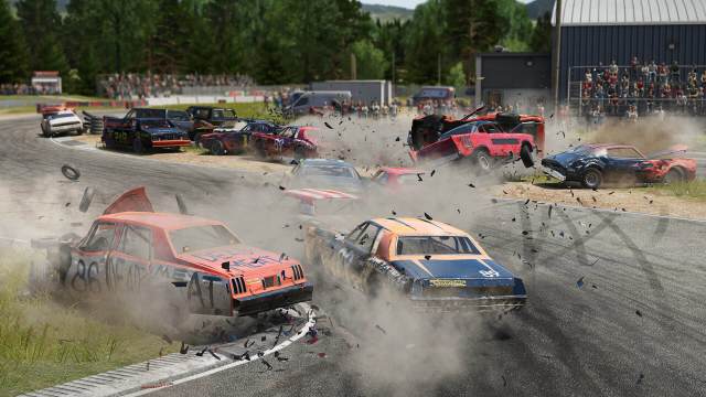 Wreckfest crash.