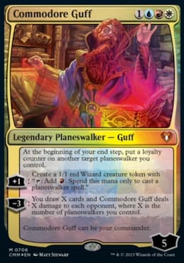 Artwork of legendary planeswalker Commodore Guff in Commander Masters set