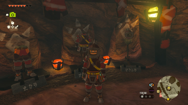 Link wearing the Flamebreaker armor set in Tears of the Kingdom.