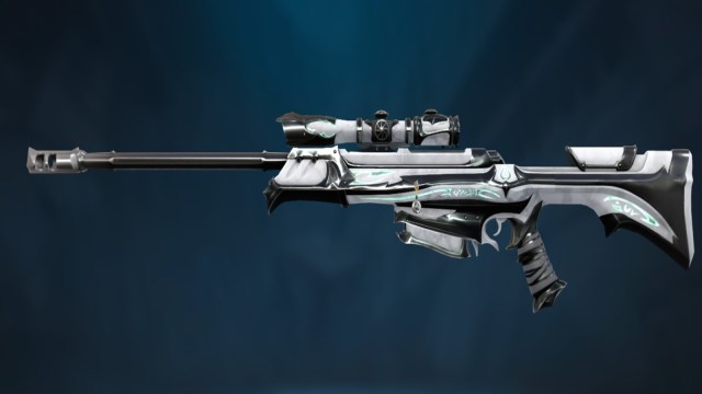 Reaver skin for the Operator. It legitimately looks like a zebra. It has black and white stripes.