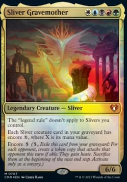 Artwork of Sliver creature in MTG for Commander Masters set