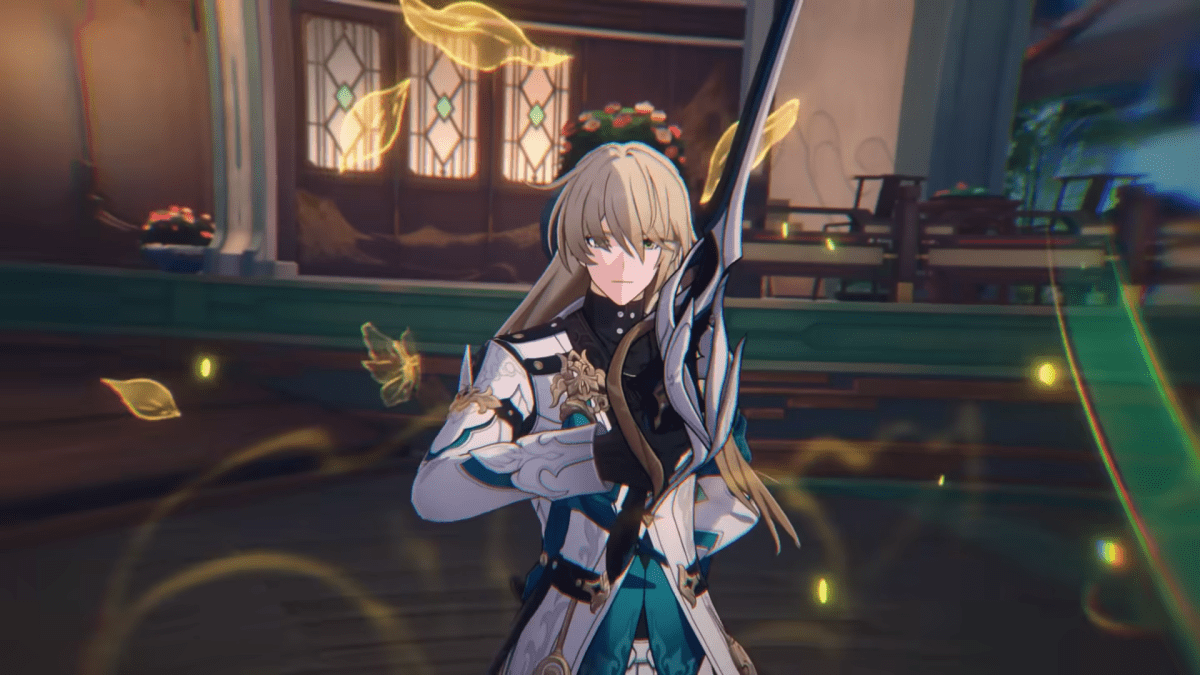 Luocha with a sword in Honkai: Star Rail.