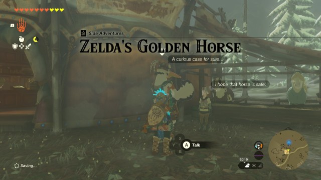 The start of the Zelda's Golden Horse quest