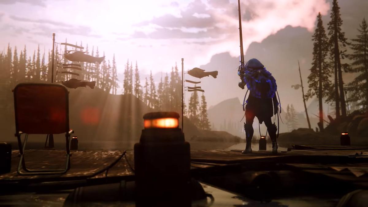 A guardian fishing in the EDZ as the sun goes down.