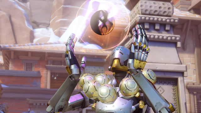 Zenyatta powers up an ability in Overwatch 2.