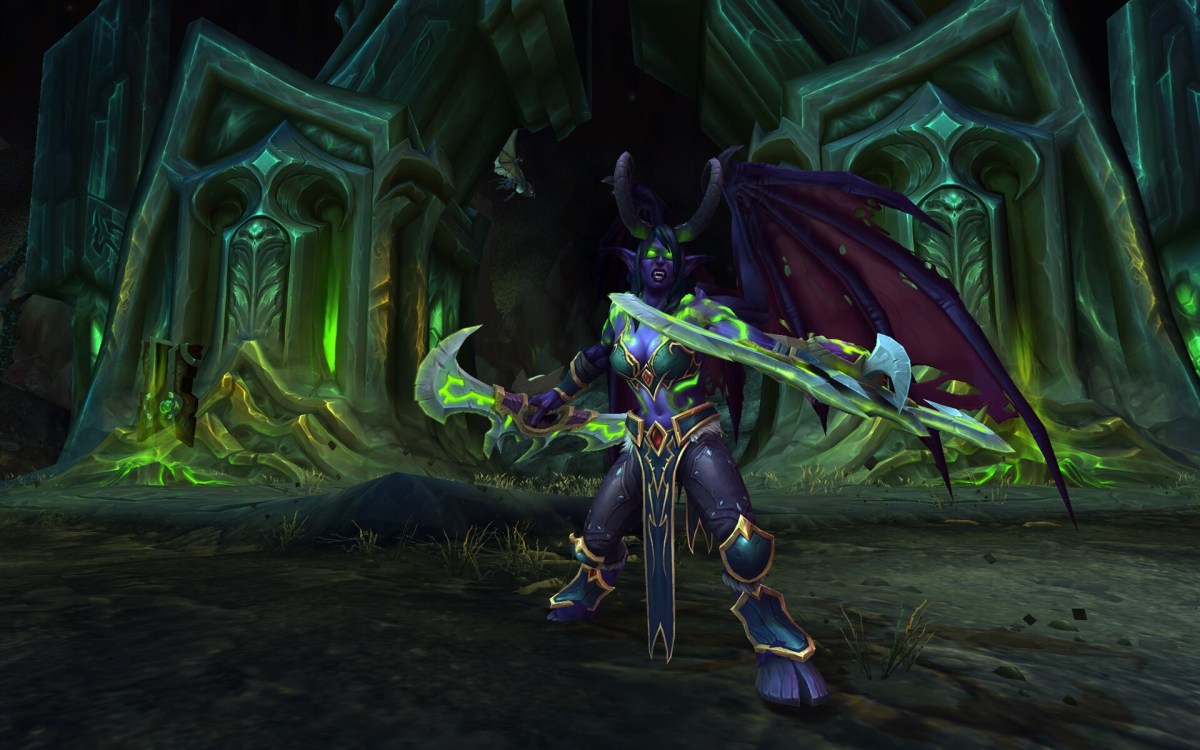 Demon Hunter standing in World of Warcraft