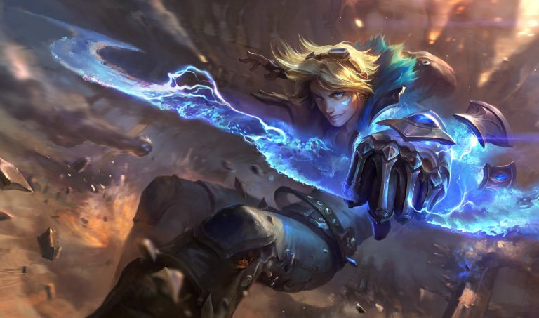 Ezreal's base splash art for League of Legends