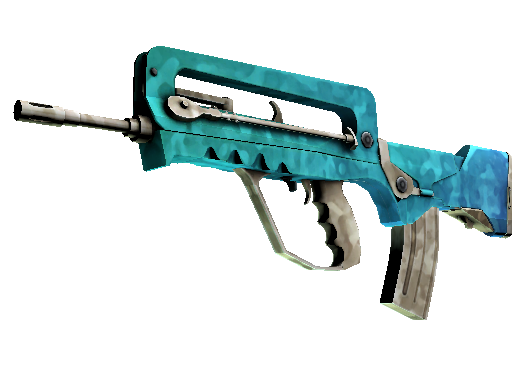 FAMAS Waters of Nephthys skin in CS:GO.