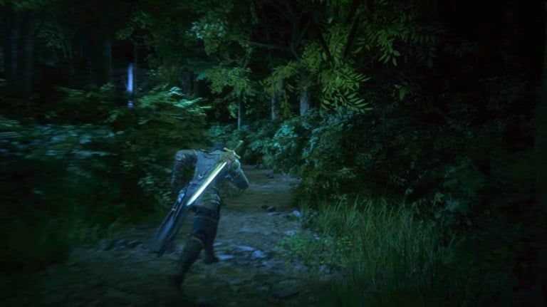 A character sprinting in Final Fantasy 16.