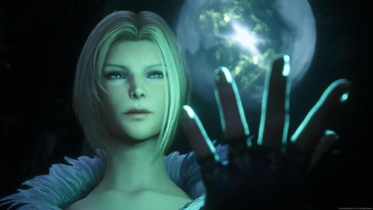 Final fantasy 16 Benedikta holding her hand up as magic emerges from it