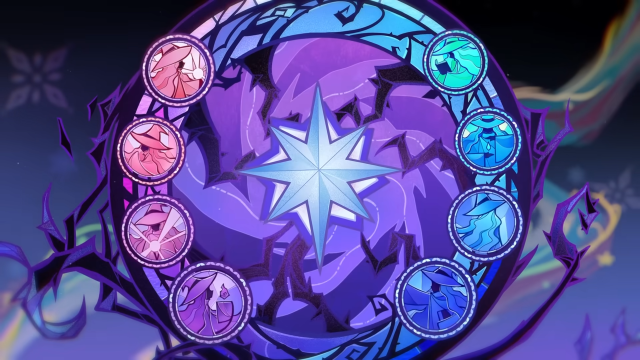 The logo for the Hexenzirkel which is a circle with various witches around it and a star in the middle