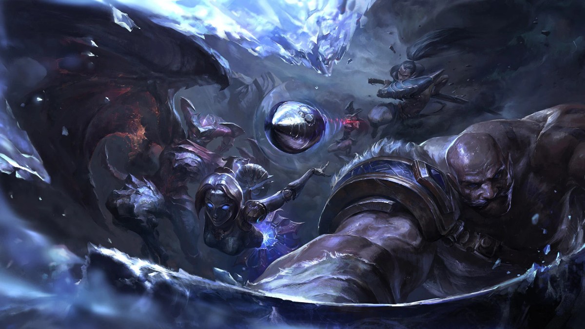 League of Legends champions entering the combat.