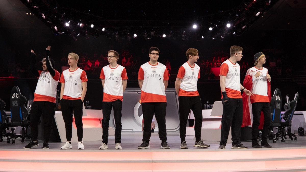 Team Canada at the 2019 Overwatch World Cup.