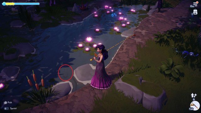 The player looking at a submerged Emerald Bottle.