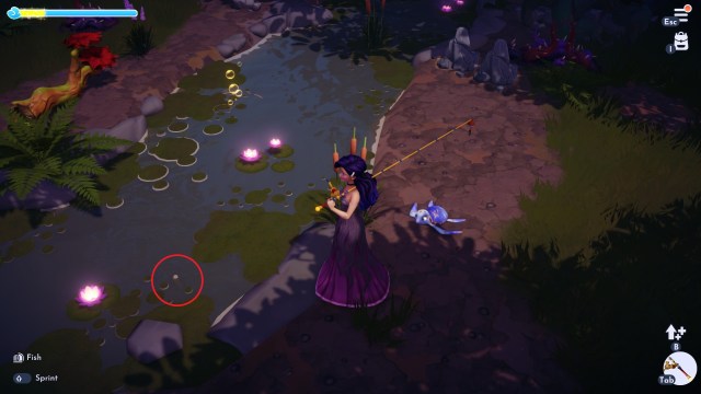The player looking at a submerged Emerald Bottle.