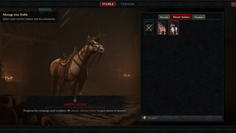 Diablo 4 horse mount.