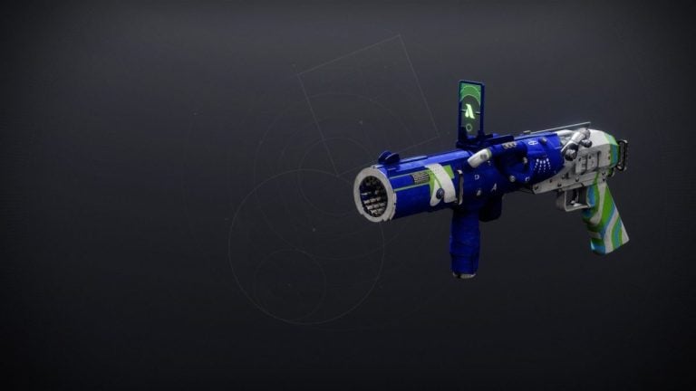 An image of the New Pacific Epitaph grenade launcher in Destiny 2.