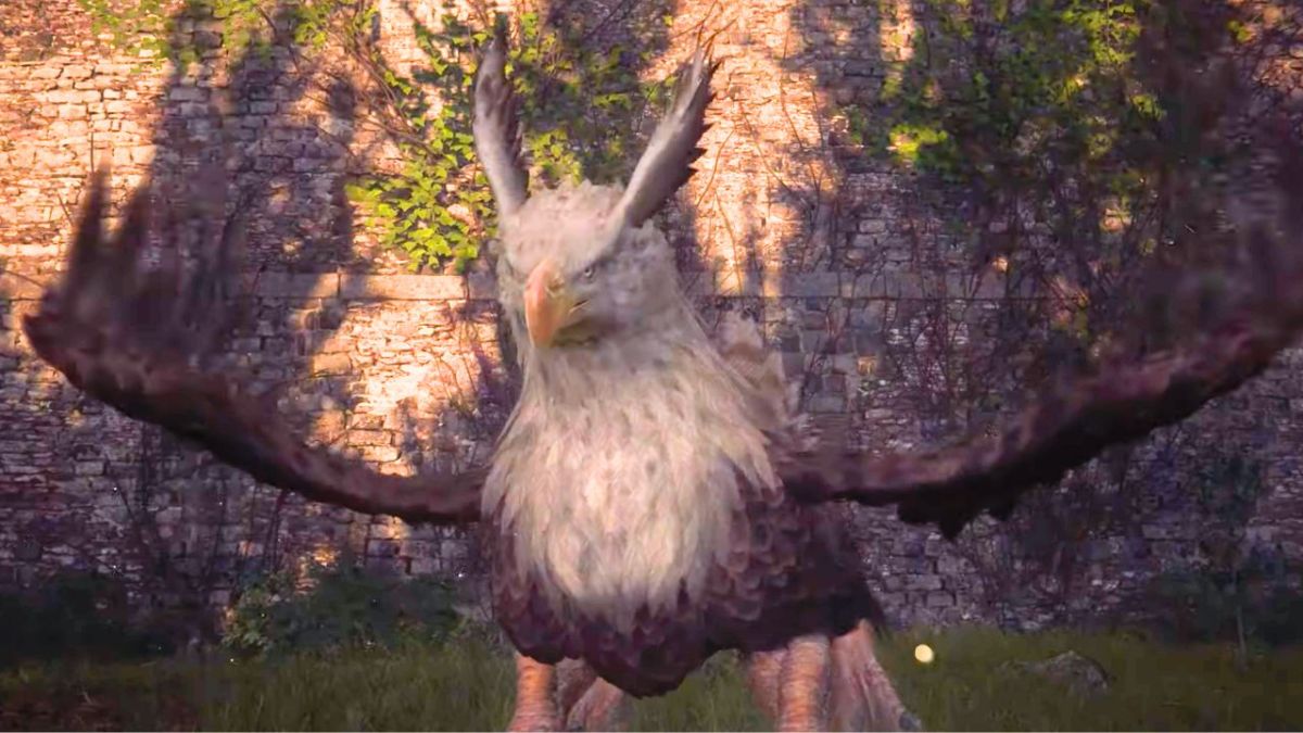 A feathery bird staring menacingly in Final Fantasy 16