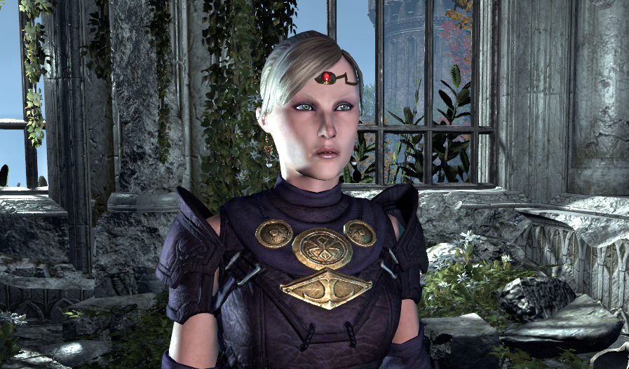 A Necromancer Nord wearing Champion Gear in the character creation menu in ESO.