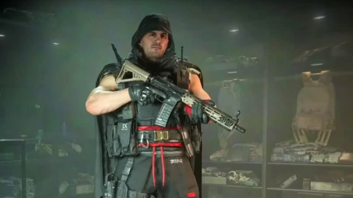 NICKMERCS operator skin shown on the lobby menu in Modern Warfare 2.