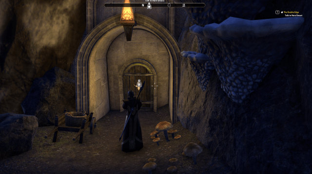 The Outlaws Refuge is highlighted by a single, but bright lamp.