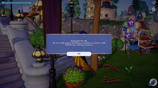 The book in the Peaceful Meadow biome on the stairs.