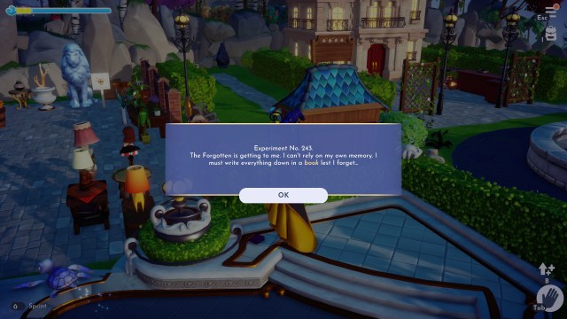 The book located in the middle of the Plaza by the Wishing Well.