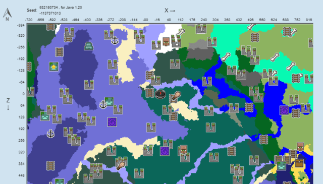 A map of the scattered village seed.