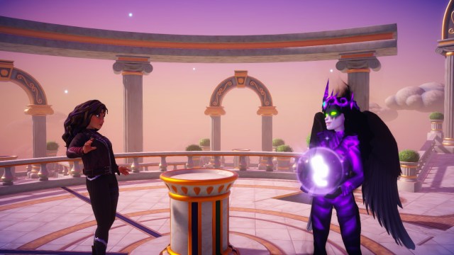 The player and the Forgotten who is holding the Orb.