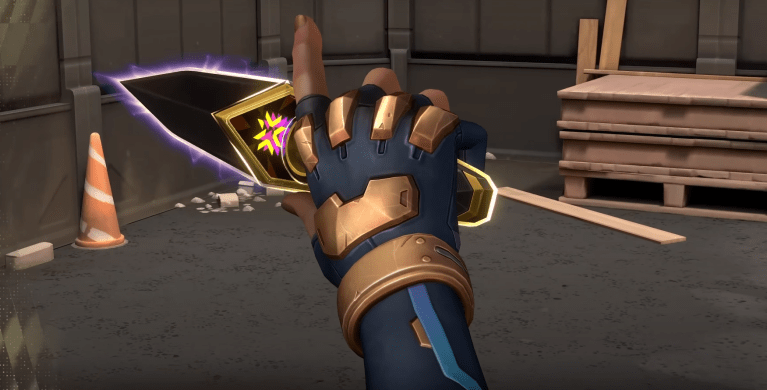 A screenshot of VALORANT's new Champions 2023 knife