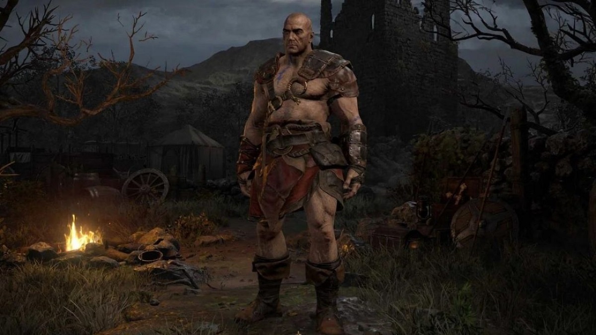 An image of the Barbarian class in Diablo 2 Resurrected.