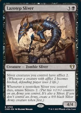 Image of Sliver zombie through Lazotep Sliver in MTG Commander Masters Sliver Swarm Precon deck