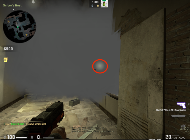 Mirage window smoke light trick