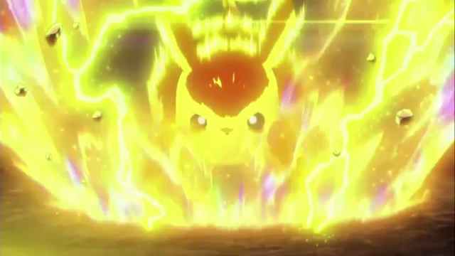 Image of Pikachu battling Charizard in Pokémon Pikachu Ep 132 Pokémon anime series