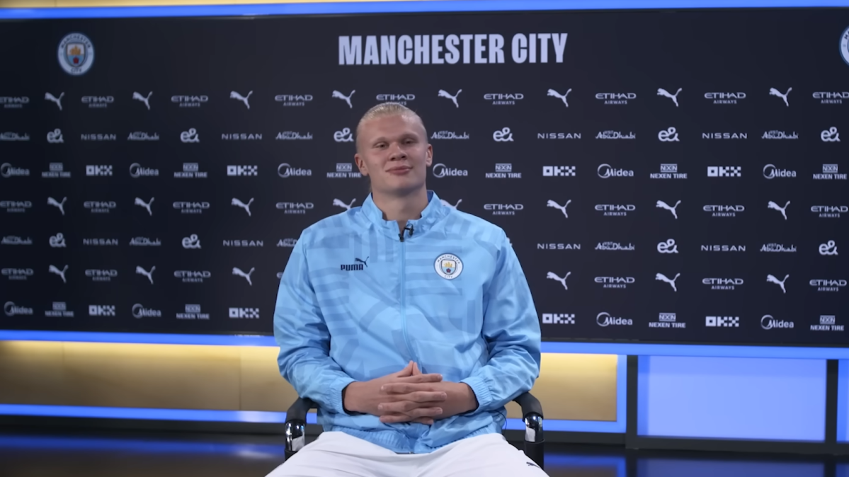 Young football superstar Haaland joined Manchester City in 2022.