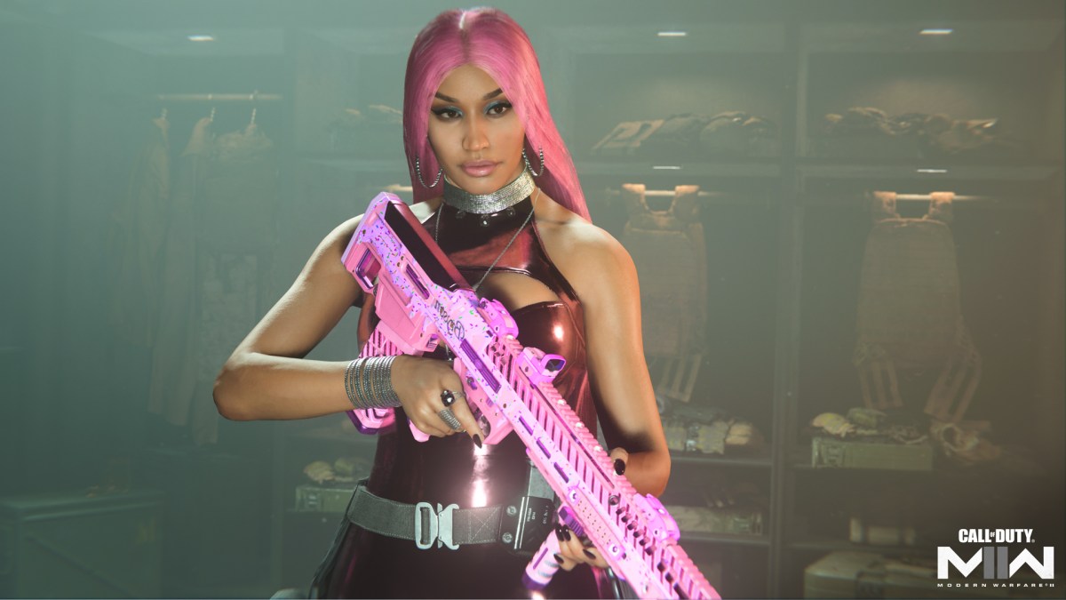 Nicki Minaj's operator skin in CoD: MW2.