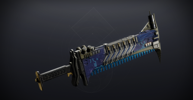 The Lament Exotic sword from Destiny 2, displayed in the weapon inspect screen.