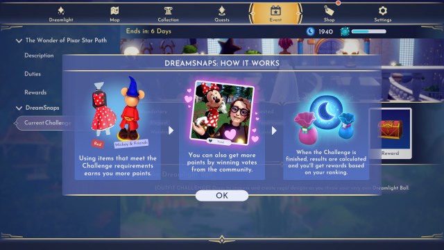 The DreamSnaps how it works breakdown including entering the challenge, winning community votes, and receiving prizes.