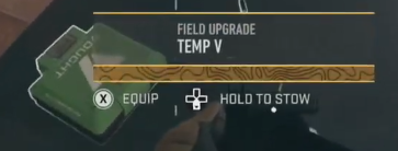 The Temp V field upgrade in MW2.