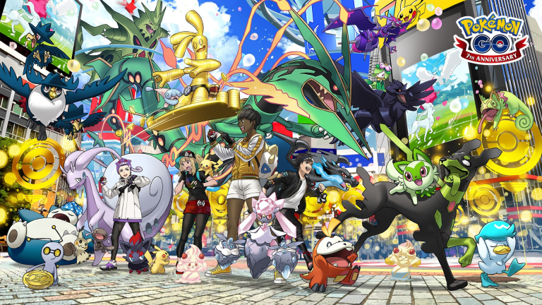 Pokemon Go 7th Anniversary Artwork