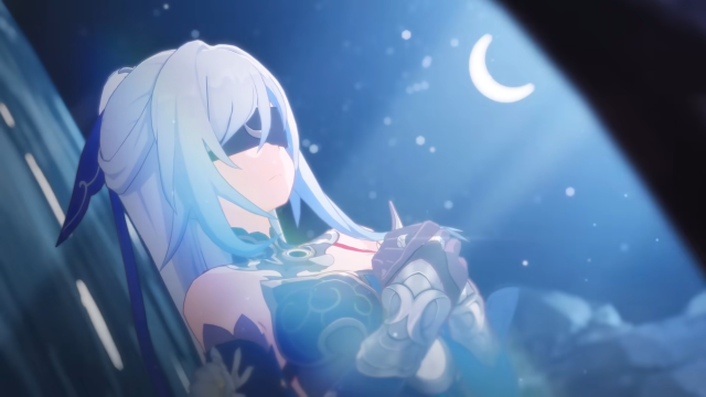 Jingliu wearing a mask in Honkai: Star Rail's trailer.