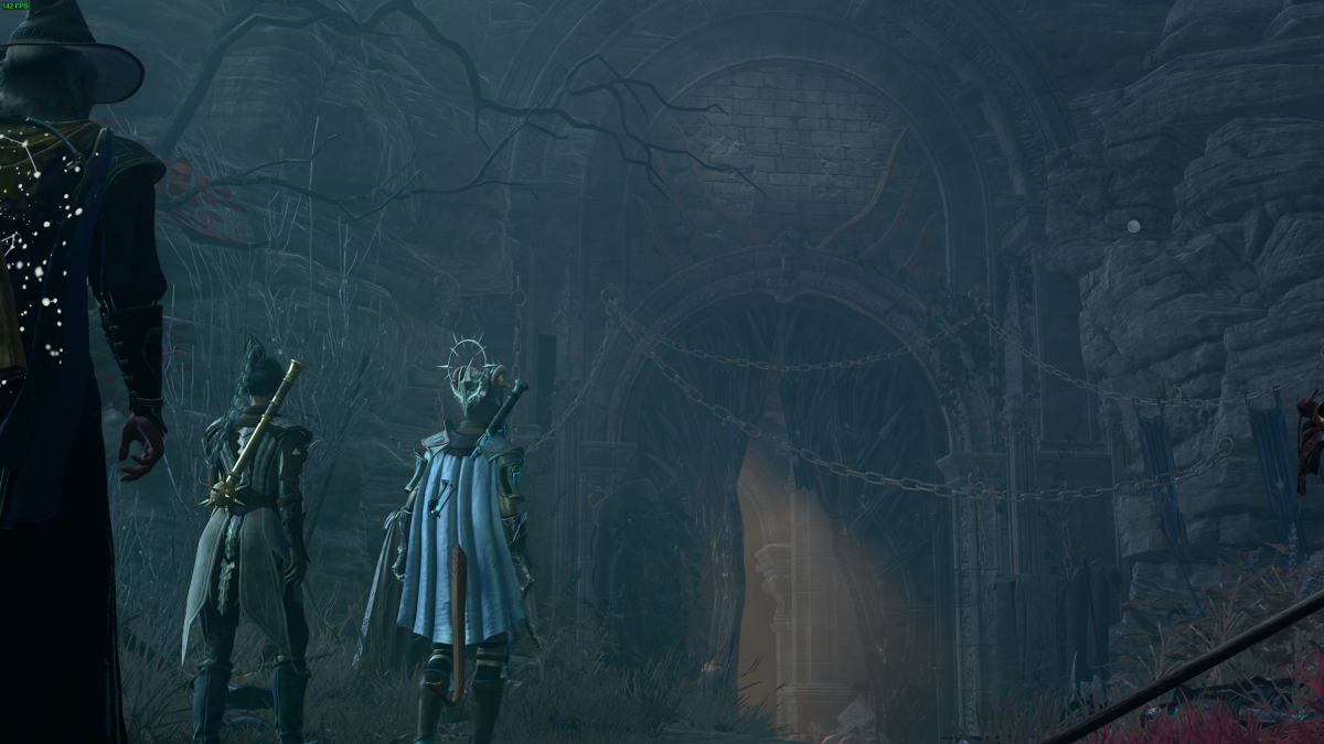 The entrance to the Thorm Mausoleum in Baldur's Gate 3