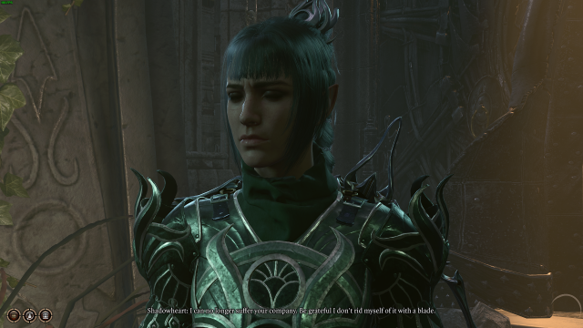 Shadowheart threatening to leave our party