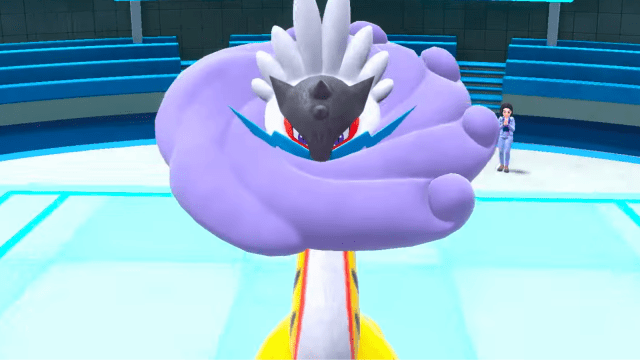 Raging Bolt in a Pokémon Scarlet and Violet battle.