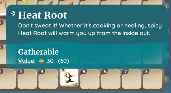 Heat Root's description and value