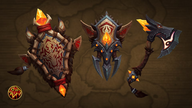 Three Shaman weapons from the Trading Post